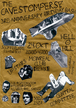 24 , Monreal: The Cavestompers, Hell-o-Hill, Scofferlane, Upstairs, Central Committee, The ExtraMoron, Mad Pilot, B+C+B, Dj Greengoo, DJ Spy From Moscow, Rob Younger, DJ Terex.  - 250/300 .