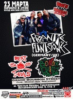 23 , 19:00, Grand Bourbon Street: Frantic Flintstones ( / ), Beat Devils, Bollox Quiffz.  - 600/800 .